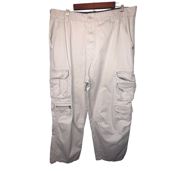 Coliseum Cargo Pants Men's Khaki 38X30 Streetwear Skater Vintage Y2K Wide Leg - Picture 1 of 9